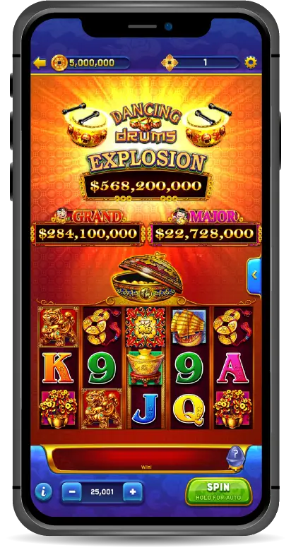dancing drums slots casino gameplay on android